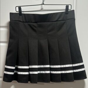 Black & White Pleated Skirt
